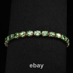 Striking Green Tsavorite Garnet Rare 25Ct 925 Sterling Silver Handmade Bracelets