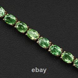 Striking Green Tsavorite Garnet Rare 25Ct 925 Sterling Silver Handmade Bracelets