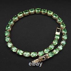 Striking Green Tsavorite Garnet Rare 25Ct 925 Sterling Silver Handmade Bracelets