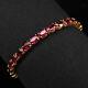 Striking Red Rubellite Tourmaline 17.30Ct 925 Sterling Silver Handmade Bracelets