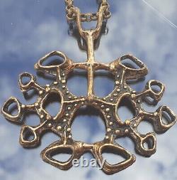 Studio Else & Paul Norway Norwegian scandinavian jewelry. 1970s vintage pendant