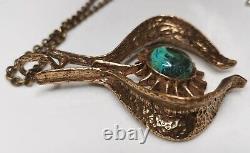 Studio Else & Paul Norway Norwegian scandinavian jewelry vintage bronze pendant