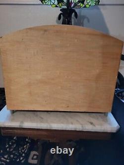 Stunning Vintage Blonde Wood Jewelry Box Scandinavian Style with lots of room