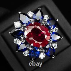 Stupendous Blood Red Ruby Rare 38.20Ct 925 Sterling Silver Handmade Jewelry Sets