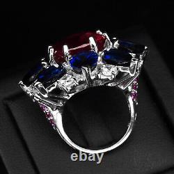 Stupendous Blood Red Ruby Rare 38.20Ct 925 Sterling Silver Handmade Jewelry Sets