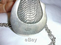 Super Rare Tone Vigeland Norway Sterling Necklace From The Wave Series 1970