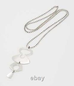 Superb David Andersen Norway Sterling XL Abstract Kinetic Necklace 1950/60s