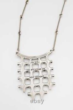 Superb Marianne Berg David Andersen Sterling LARGE Viking Necklace 1960s