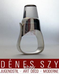TORUN design Georg Jensen sterling silver Ring # 151 with quartz crystal stone