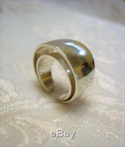 Tone Vigeland Norway Double Layers Modernist Mid Century Sterling Silver Ring