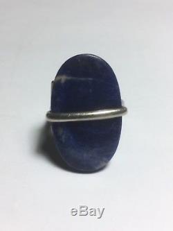 Torun Bulow Hube for Georg Jensen lapis lazuli silver ring marked