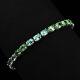 Tsavorite Garnet Sapphire Tourmaline Rare 18.70Ct 925 Sterling Silver Baracelets