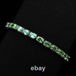 Tsavorite Garnet Sapphire Tourmaline Rare 18.70Ct 925 Sterling Silver Baracelets