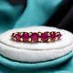 VINTAGE- 14k Gold -Natural Ruby Ring- Size 6 -Stacking Ring -1/2 Carat T. W. 1g