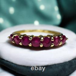 VINTAGE- 14k Gold -Natural Ruby Ring- Size 6 -Stacking Ring -1/2 Carat T. W. 1g