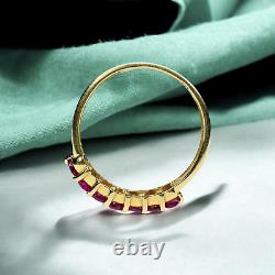 VINTAGE- 14k Gold -Natural Ruby Ring- Size 6 -Stacking Ring -1/2 Carat T. W. 1g