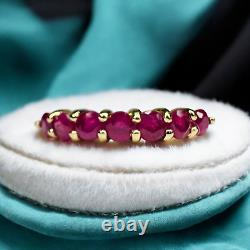 VINTAGE- 14k Gold -Natural Ruby Ring- Size 6 -Stacking Ring -1/2 Carat T. W. 1g