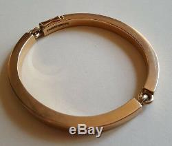 VINTAGE Modernist Hans Hansen Denmark 585 14k Gold Danish Modern Bracelet Bangle