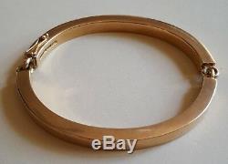 VINTAGE Modernist Hans Hansen Denmark 585 14k Gold Danish Modern Bracelet Bangle