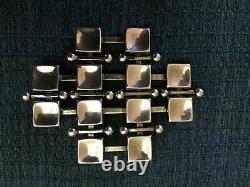 VTG. STERLING SILVER 925S Marianne Berg, UNI David-Andersen BROOCH. NORWAY. Modern