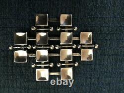 VTG. STERLING SILVER 925S Marianne Berg, UNI David-Andersen BROOCH. NORWAY. Modern