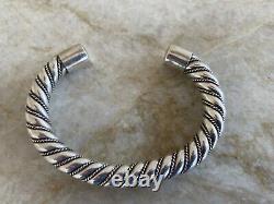 VTG Scandinavian Sterling Double Twist Cuff Bracelet Navajo