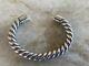 VTG Scandinavian Sterling Double Twist Cuff Bracelet Navajo