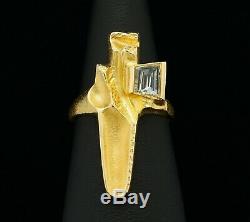 Very Rare Lapponia Ring 18K Gold Water Line Limited Edition A6