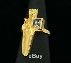Very Rare Lapponia Ring 18K Gold Water Line Limited Edition A6
