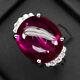 Vibrant Pinkish Red Ruby Cabochon 20.80Ct 925 Sterling Silver Handmade Rings