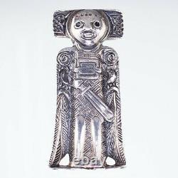 Viking Totemic Brooch/Pin by David Andersen in Sterling Silver