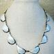 Vintage ATOMIC Sterling Necklace 28g 925S Enameled White 15 HOLTH Norway