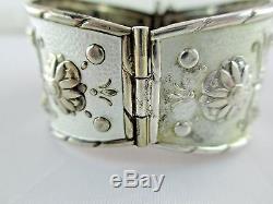 Vintage Andresen & Scheinpflug Enamel Sterling Silver Bracelet NORWAY RARE 195C
