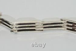 Vintage Bent Knudsen DENMARK Sterling Silver Bar/Link Bracelet MODERNIST 925
