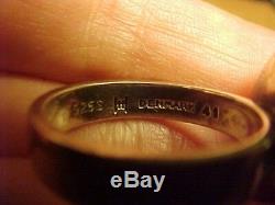 Vintage Big Bold Hans Hansen Denmark Sterling Amazonite Ring