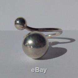 Vintage Carl Ove Frydensberg Denmark Modernist Sterling Silver Size 6 Ring