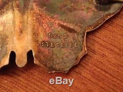 Vintage Danish Modern David Andersen Sterling Silver Butterfly Pin / Brooch