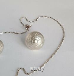 Vintage Danish Niels L. Arge Silver 925s Handmade Bunad Solje Jewelry Set