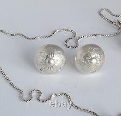 Vintage Danish Niels L. Arge Silver 925s Handmade Bunad Solje Jewelry Set