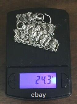 Vintage Danish RA Sterling Silver Bracelet Scandinavian Jewelry 7 1/2 24.3 gm