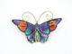 Vintage David Andersen Norway Guilloche Sterling Enamel Butterfly Brooch Pin