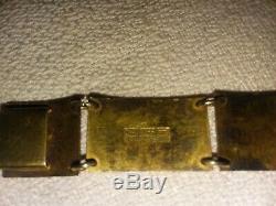 Vintage David Andersen Norway Sterling Silver Bracelet Guilloche Enamel Panel