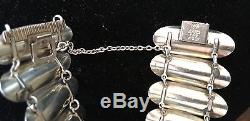 Vintage David Andersen Norway Sterling Silver & Enamel Modernist Bracelet