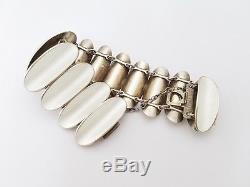 Vintage David Andersen Norway Sterling Silver & Enamel Modernist Bracelet