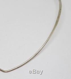 Vintage David Andersen Norway Sterling Silver Modernist Collar Cuff Necklace