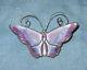 Vintage David Andersen Sterling Purple and Blue Enamel Butterfly Brooch Pin # 2