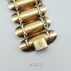 Vintage David Andersen White Enamel Sterling Modernist Bracelet Norway
