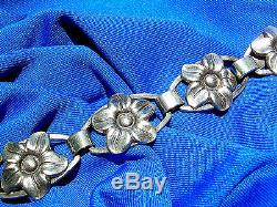 Vintage European Deco 925 Silver Denmark Scandinavian Munksgaard Bracelet