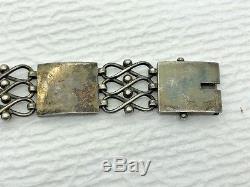Vintage Evald Neilsen 850 S Silver Denmark Modernist Link Danish Bracelet (MKN)