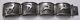 Vintage Finn Jensen Norway Sterling Silver Curved Panes Bracelet 7 102.3 Grams